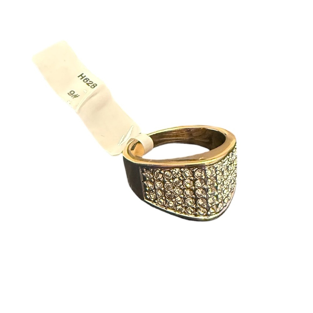 NEW Pave Faux Diamond Ring Costume Jewelry Ring Size 6